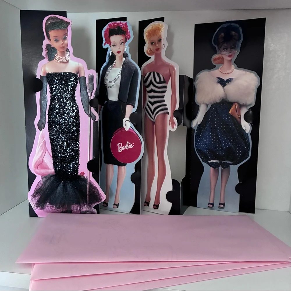 NWT Vintage BARBIE Glamour Dream Collection, Box Set 4 Greeting Cards/Envelopes